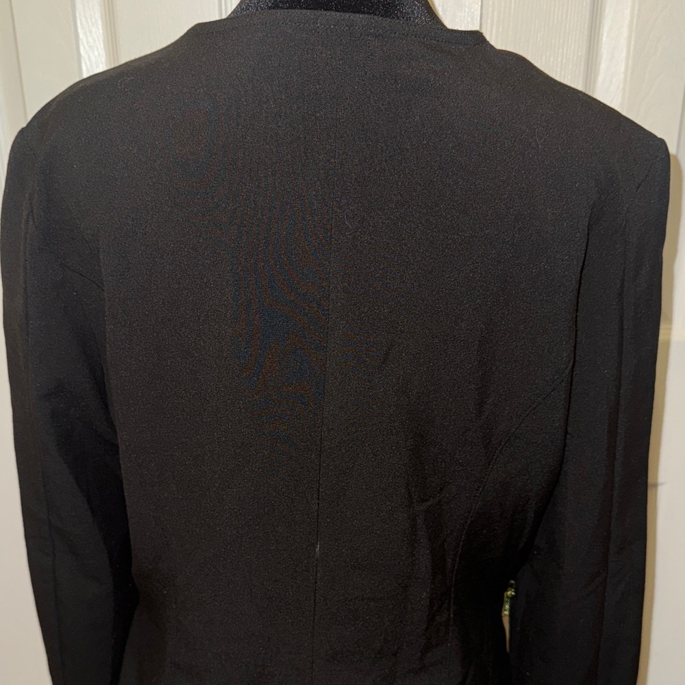 2B Bebe Black Asymmetrical Blazer - Picture 7 of 14